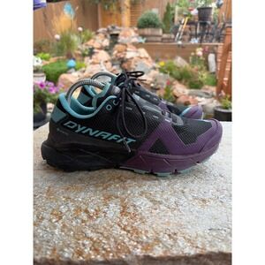 Dynafit Ultra 100 GTX Trail Running Shoes Womens 9.5 Purple Black Vibram GoreTex